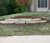 Retaining Walls and Outcropping