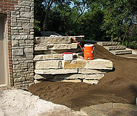 Retaining Walls and Outcropping