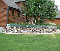 Retaining Walls and Outcropping