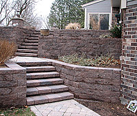 Retaining Walls and Outcropping