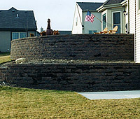 Retaining Walls and Outcropping