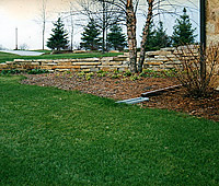 Retaining Walls and Outcropping