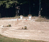 Retaining Walls and Outcropping