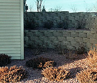 Retaining Walls and Outcropping