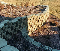 Retaining Walls and Outcropping