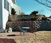 Retaining Walls and Outcropping